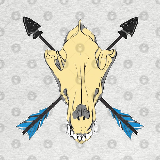 Wolf Skull 5 by Brightfeather